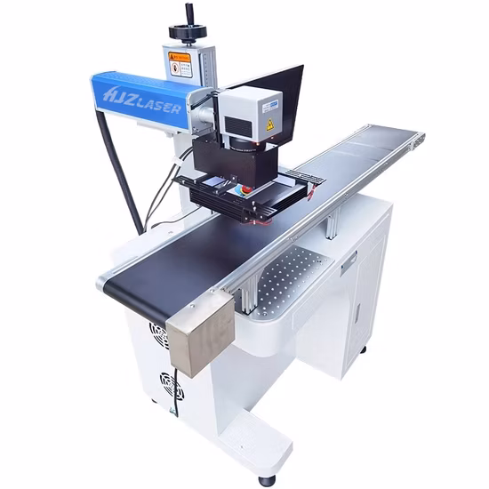 Portable Auto Focus CCD 20W 30W 50W 60W 100W Jpt Raycus Mopa UV Galvo Fiber Laser Color Printing Marking Machine for Metal Plastic Glass Logo Engraving