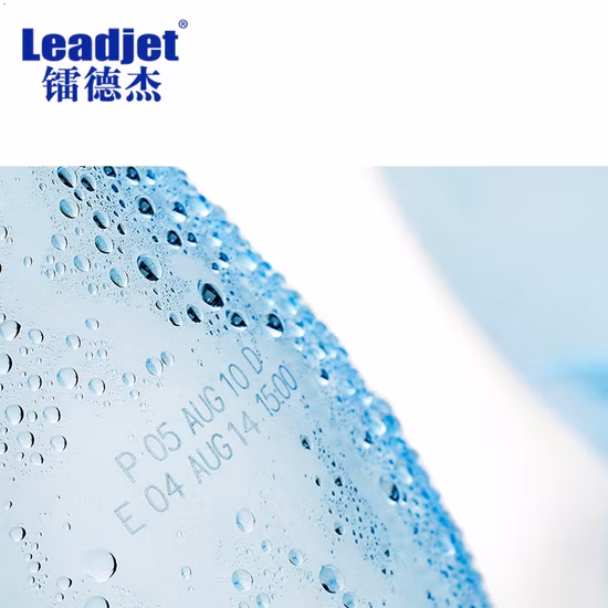 Leadjet 30W CO2 Laser Marking Machine for Pet Bottle Plastic Bag Expiration Date
